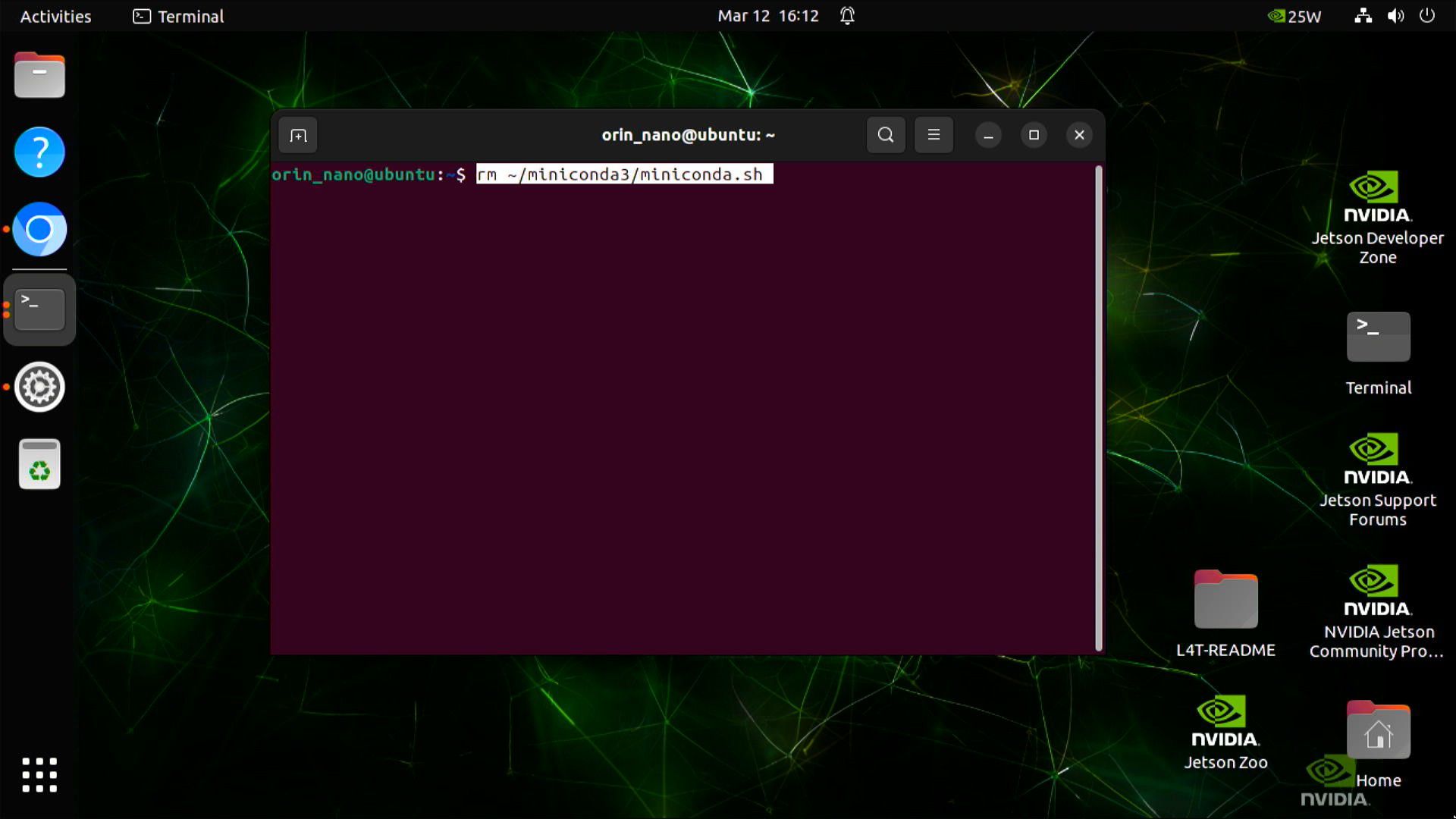 How to install conda on your jetson orin nano super