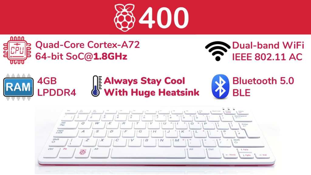Raspberry Pi 400 Review: Faster CPU, New Layout, Better Thermals
