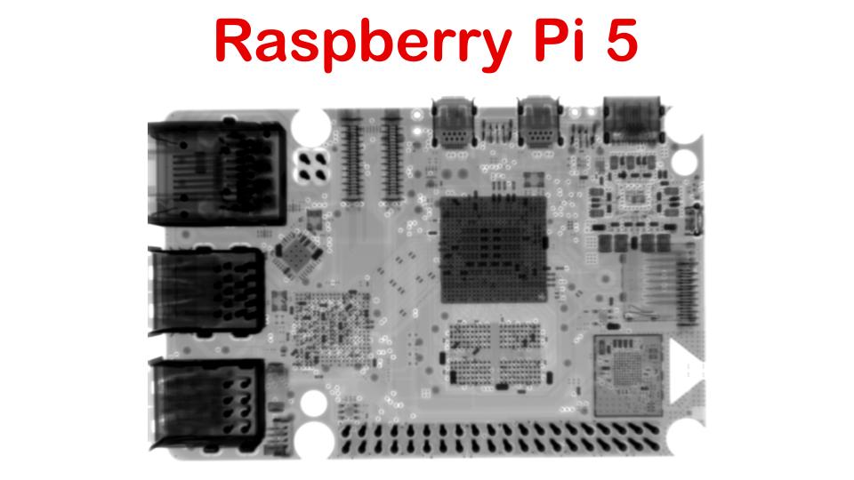X-ray of Raspberry Pi 5 - Look inside the 1st Raspberry Pi Silicon Project - RP1