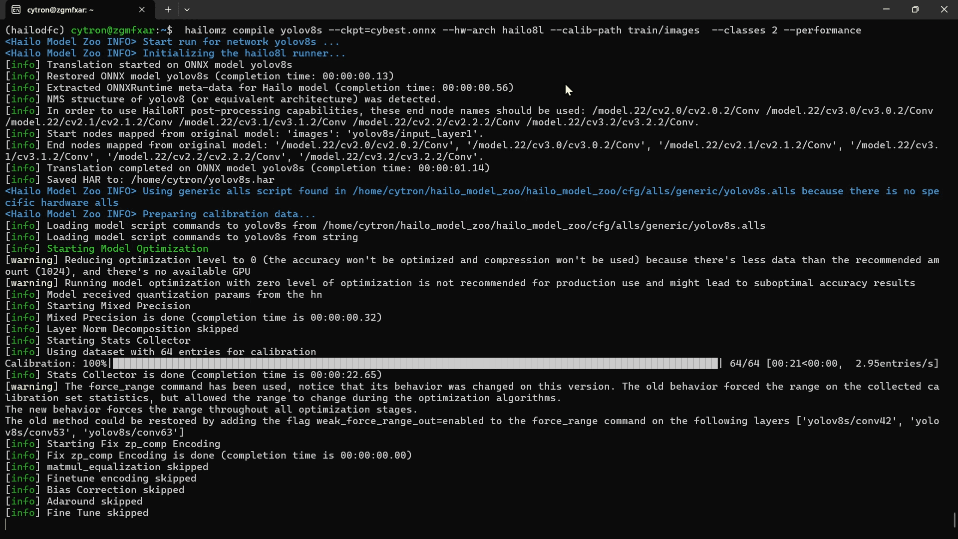 Raspberry Pi AI Defect Detection Kit : Converting ONNX to HEF Model