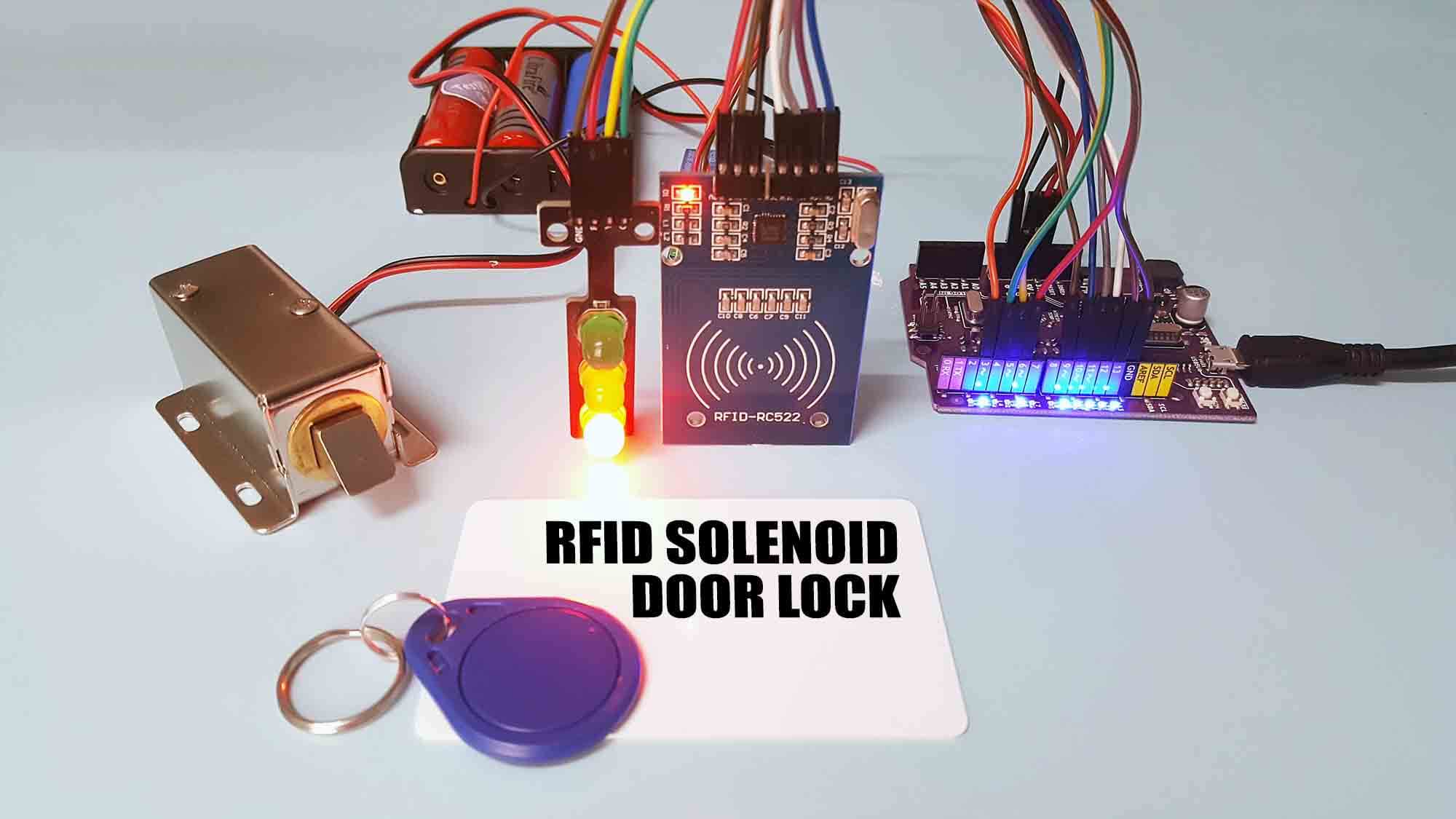 RFID Solenoid Door Lock Using Arduino
