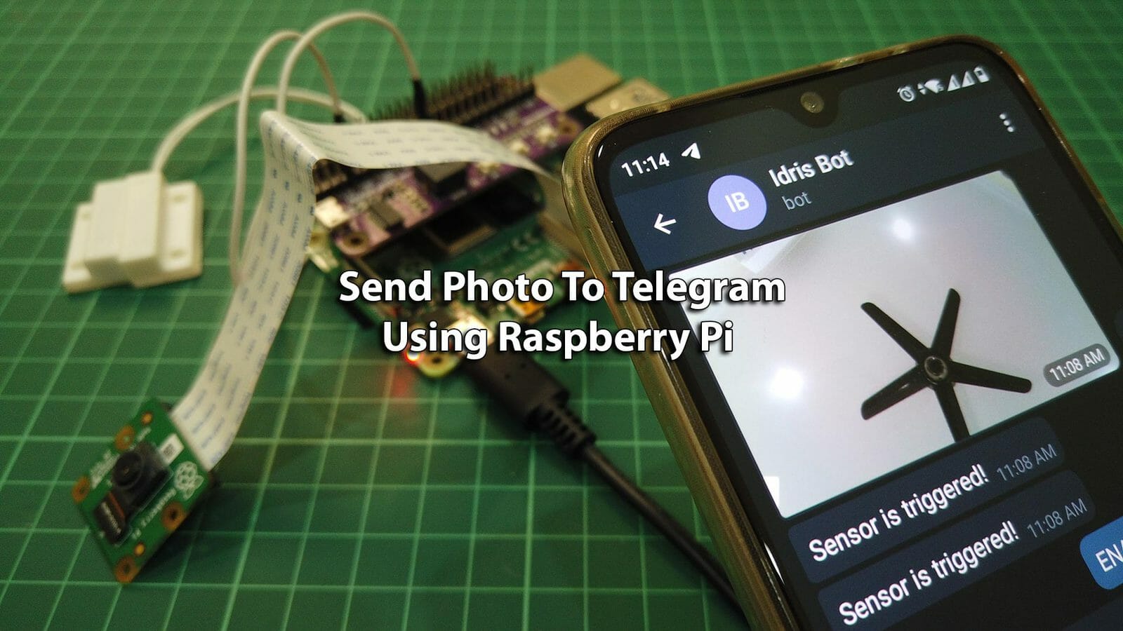 Send Photo of Burglar To IoT Telegram Bot Using Raspberry Pi