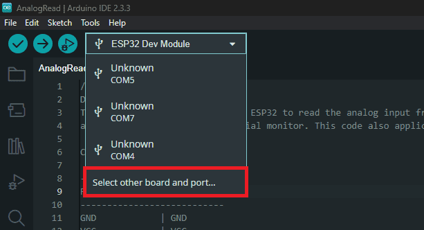 Setting up the Robo ESP32