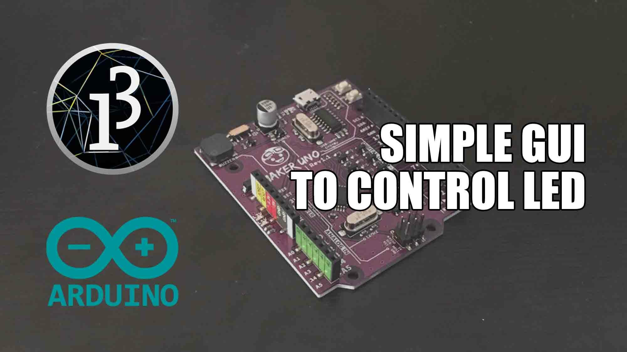 Simple GUI to Control LED on Arduino with Processing