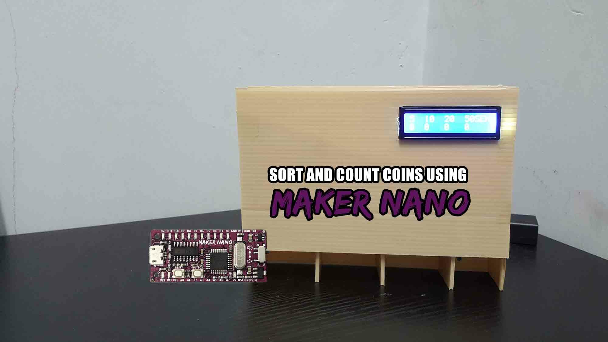 Sorting and Counting The Coin Using Maker NANO